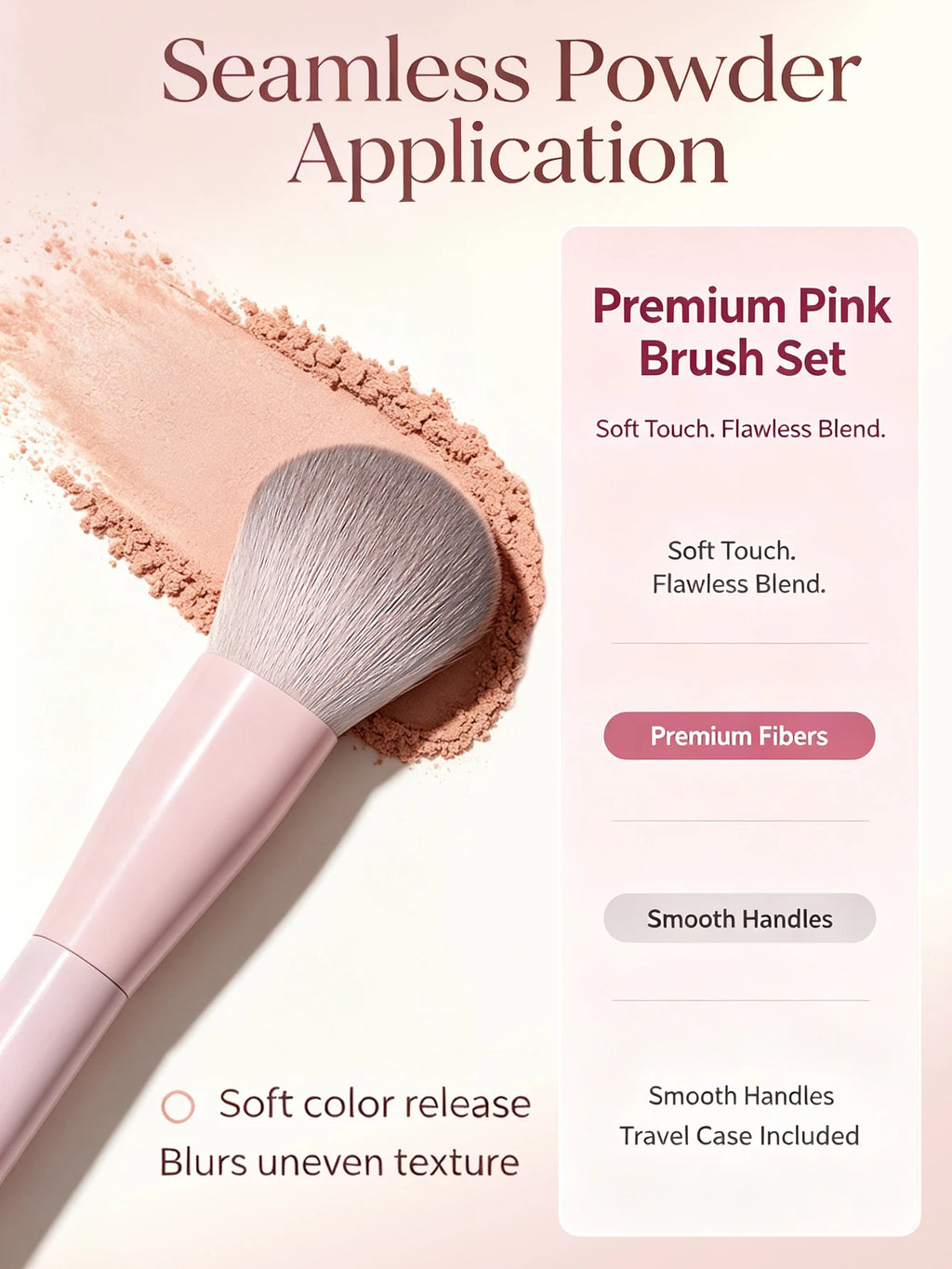 17-Piece Professional Makeup Brush Set – Soft Fluffy Bristles Makeup Brush Set Nixie