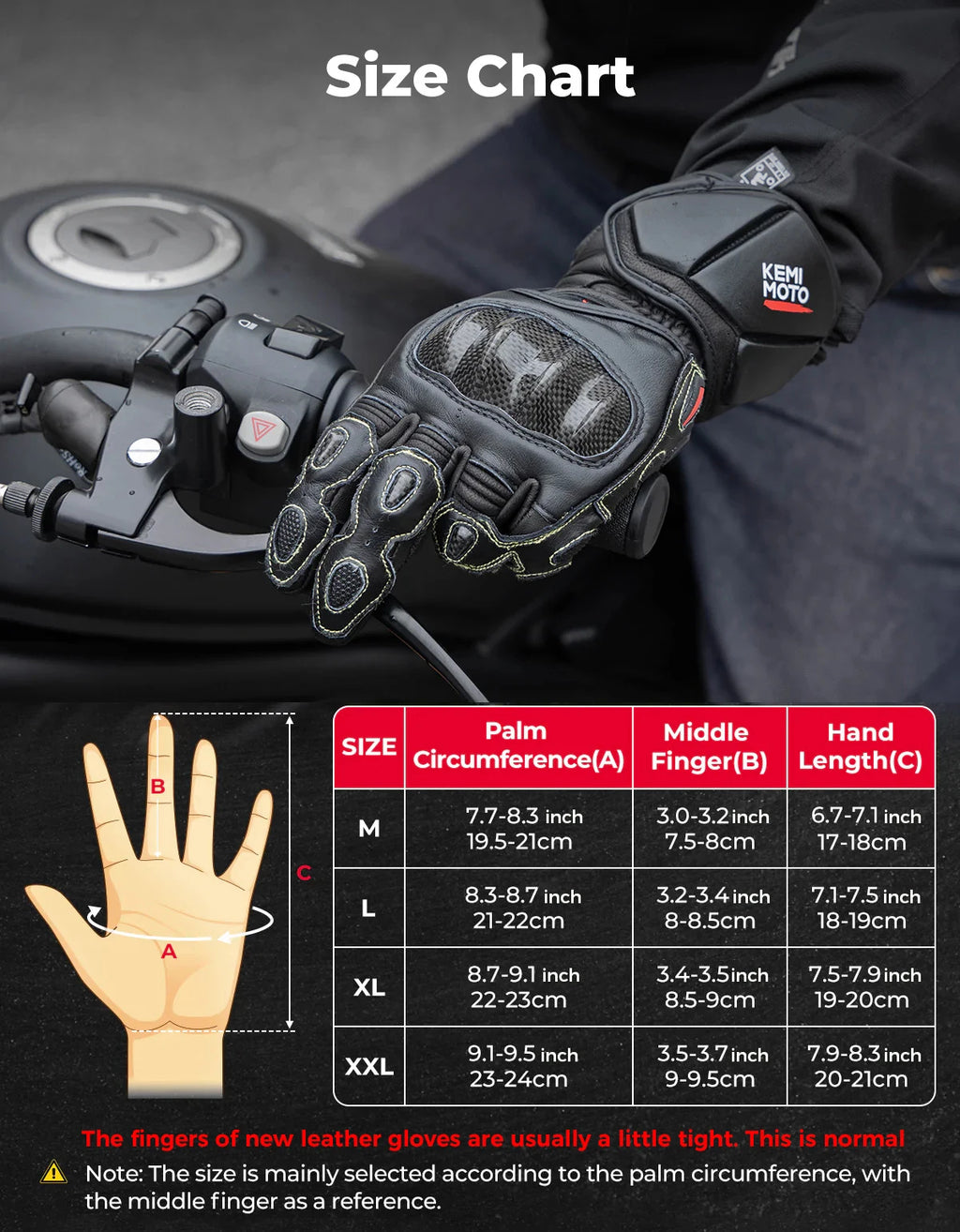 KEMITOUR Leather Motorcycle Gloves CE Kevlar Racing Protection Motorcycle Racing Gloves Nixie