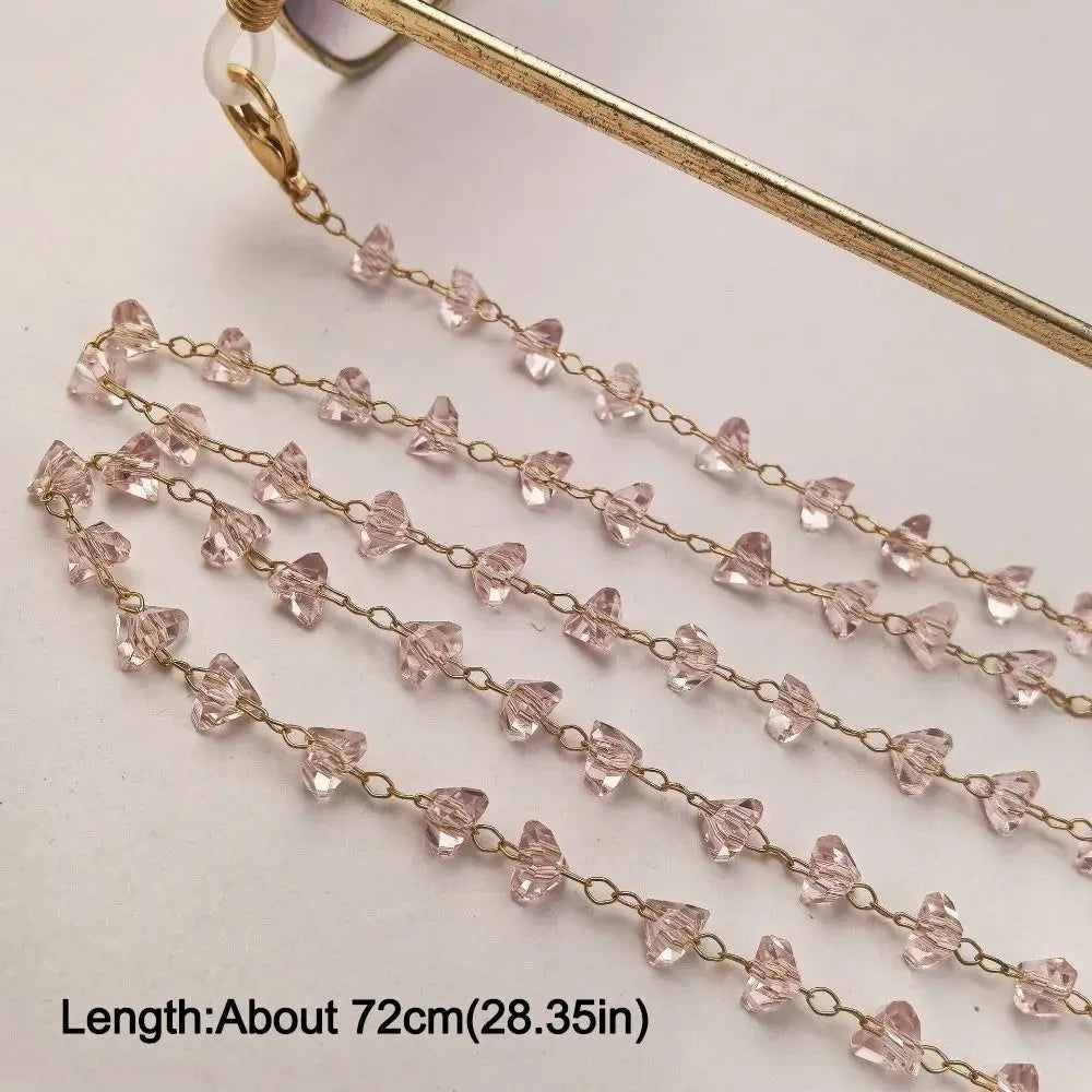 Triangle Crystal Glasses Chain – Anti-Drop Eyeglass Necklace Strap Eyeglass Chain Nixie