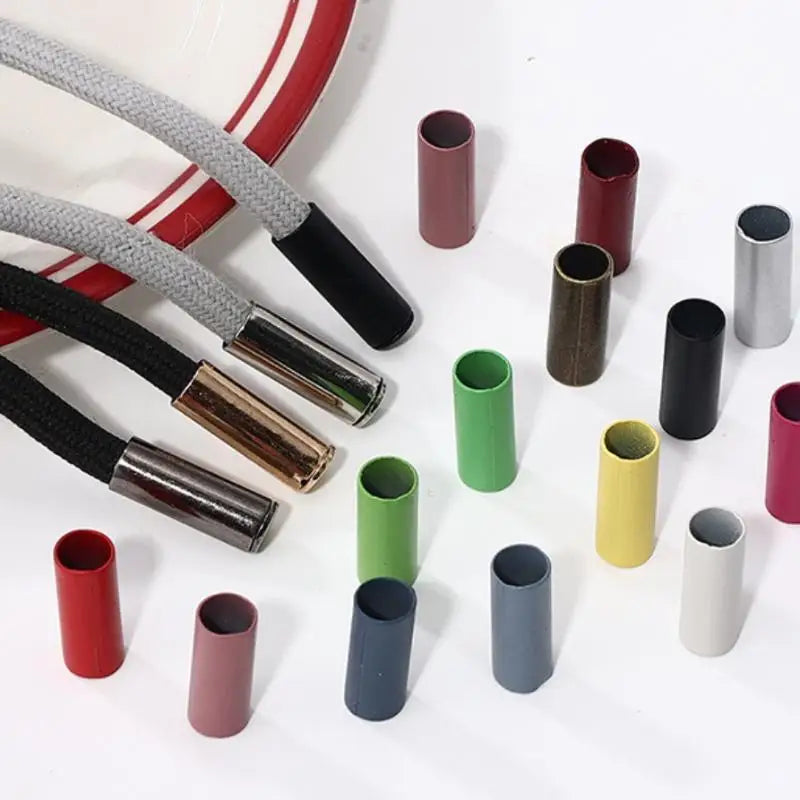 20Pcs Metal Cord End Stoppers for DIY Bags, Shoes & Lanyards Cord End Stoppers Nixie