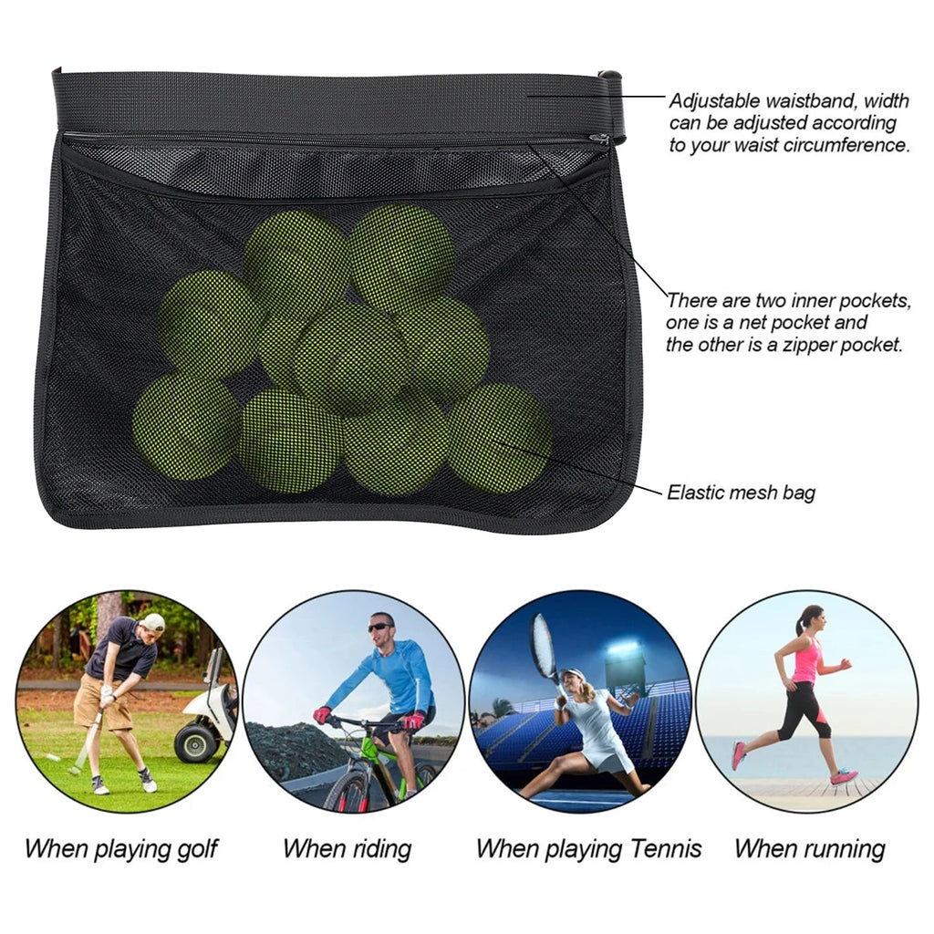 Tennis Ball Waist Bag – Adjustable Oxford Cloth Ball Holder Sports Waist Bag Nixie