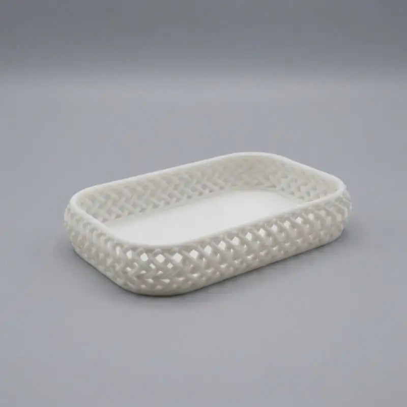 Hollow Woven Desktop Storage Tray | Nordic Minimalist Organizer Desktop Storage Tray Nixie