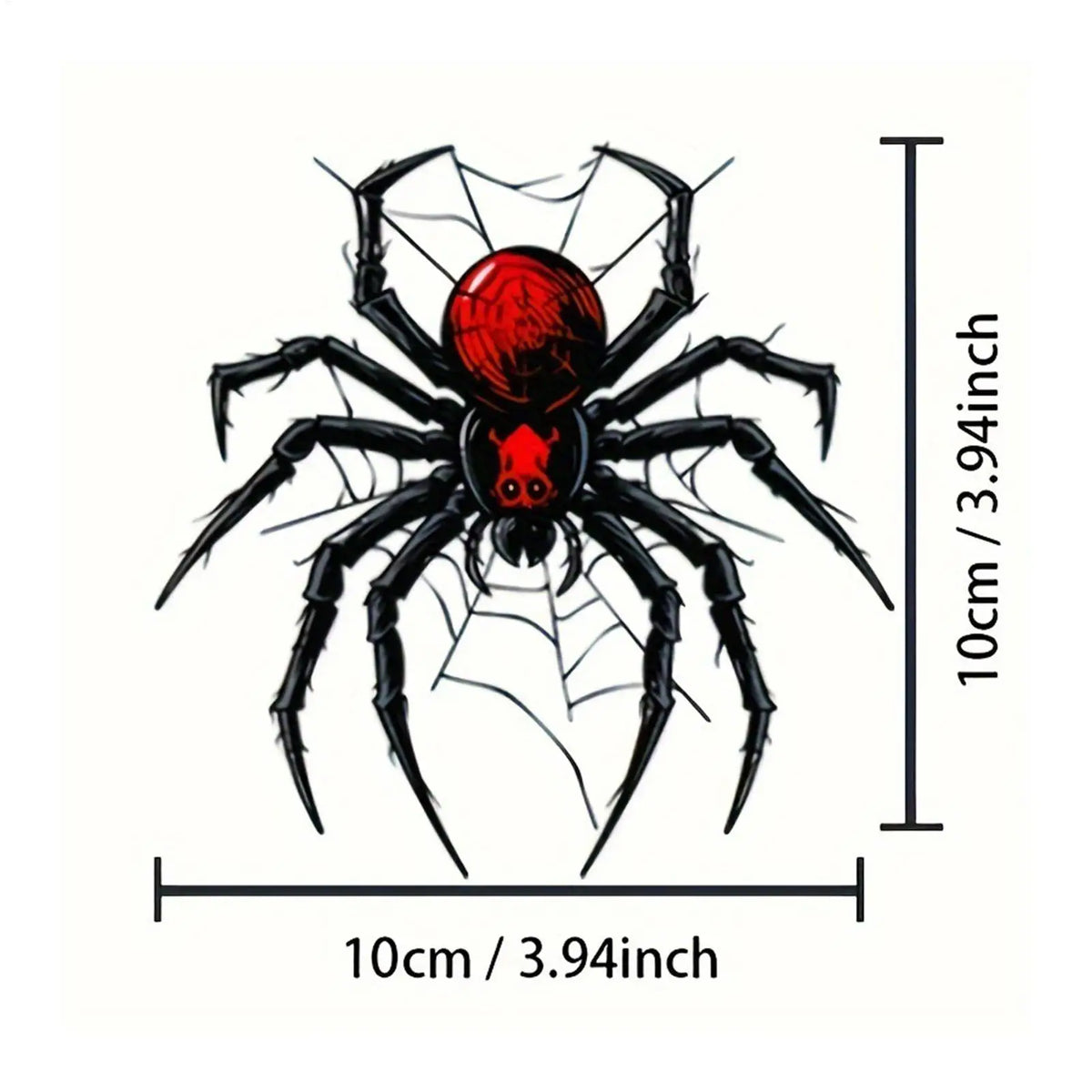 Spider Motorcycle Vinyl Decal – Waterproof 3D Gothic Sticker