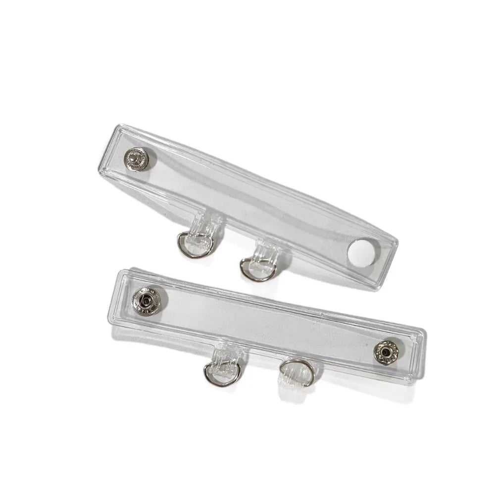 2pcs Transparent PVC Bag Strap Extension Buckle Clip