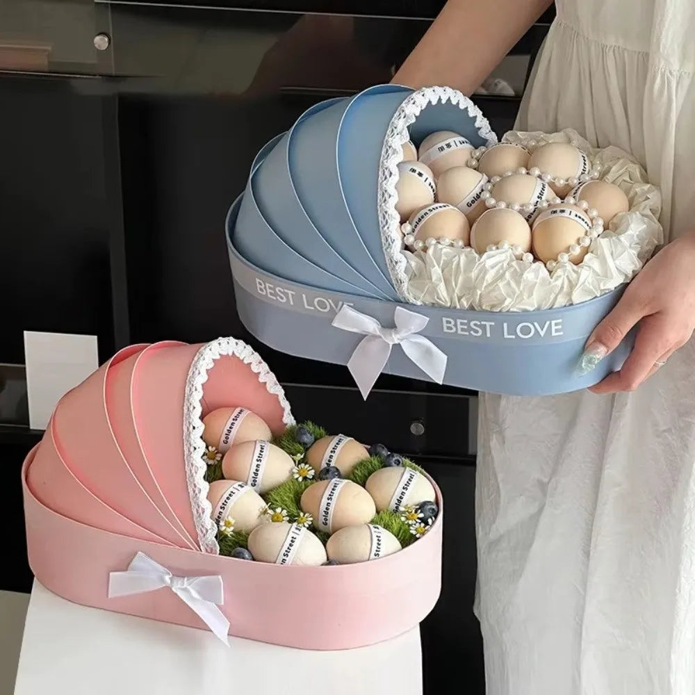 Baby Shower Cradle Gift Box – Flower & Mooncake Basket Gift Box Basket Nixie