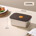 Stainless Steel Leakproof Lunch Box 600/1000/1500ml Food Container Lunch Box Container Nixie 1500ml