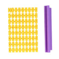 Alphabet Cookie Stamp Set with Slotted Frame – DIY Letter Stamps Cookie Stamp Set Nixie Yellow