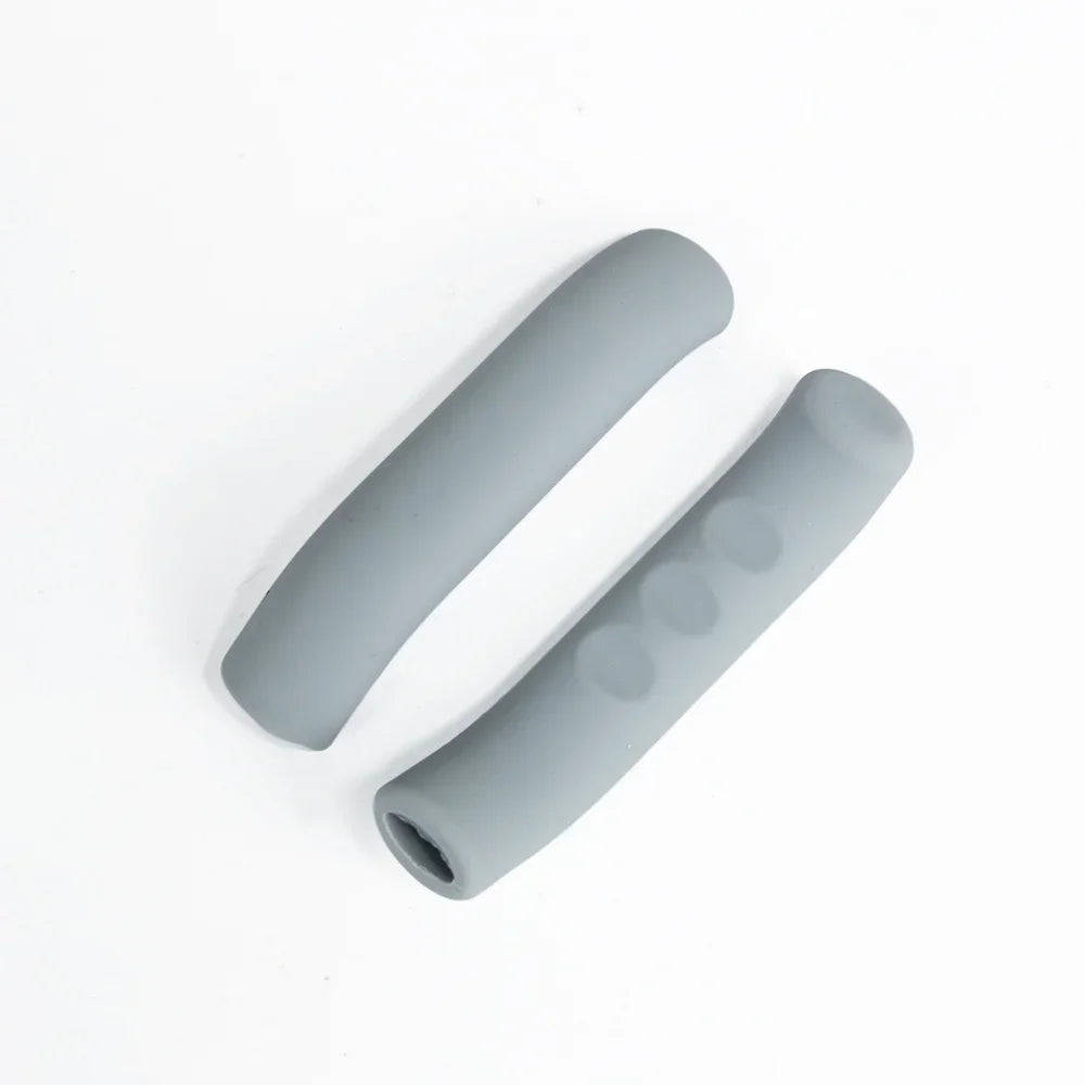 Silicone Bike Brake Lever Covers – Anti-Slip Universal Pair Brake Lever Cover Nixie Brake Lever- silver