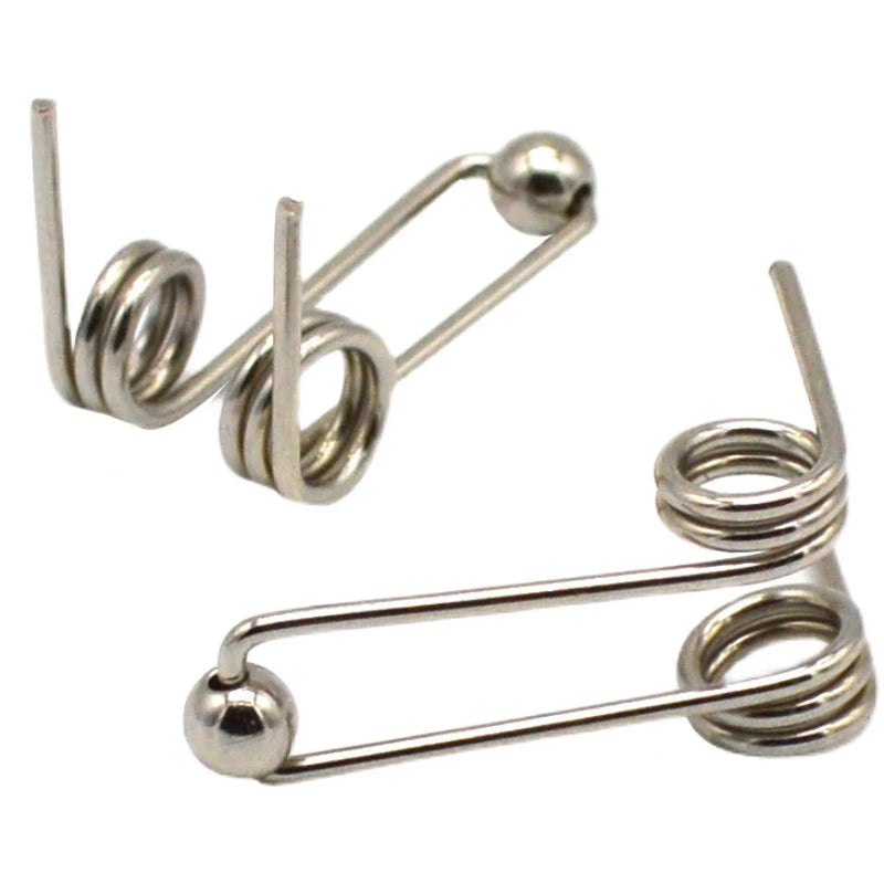 2Pcs Curling Iron Replacement Torsion Spring 1.2mm – 24–30mm Hair Tool Replacement Parts Nixie