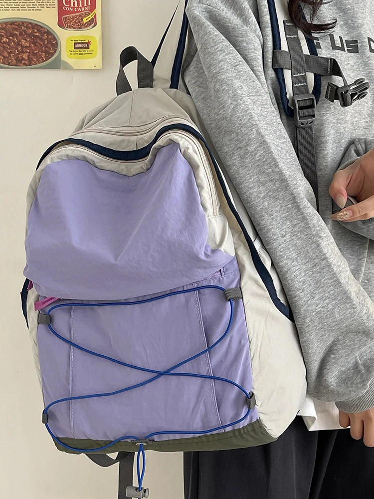 Nixie Color-Block Backpack – Lightweight Hiking & School Bag Hiking Backpack Nixie