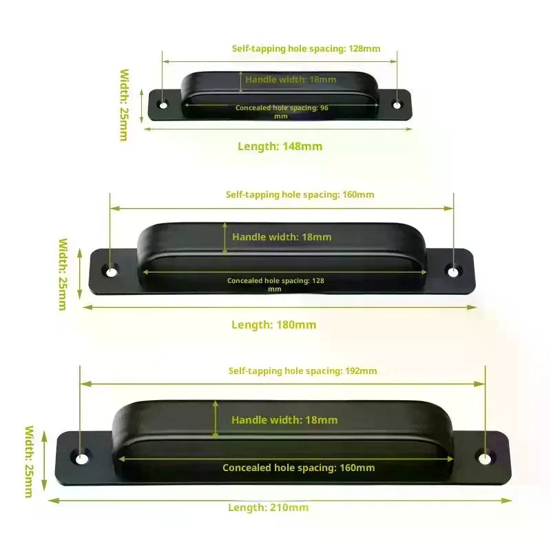 Drill-Free Aluminum Adhesive Door Handle for Sliding Doors & Drawers Adhesive Door Handle Nixie