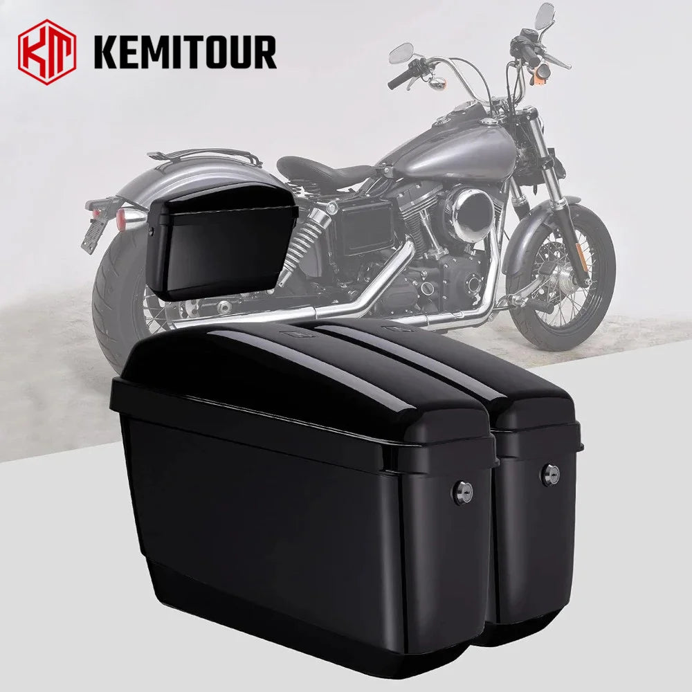 KEMITOUR Hard Motorcycle Saddlebags ABS Side Bags 22L–30L Motorcycle Saddlebags Nixie