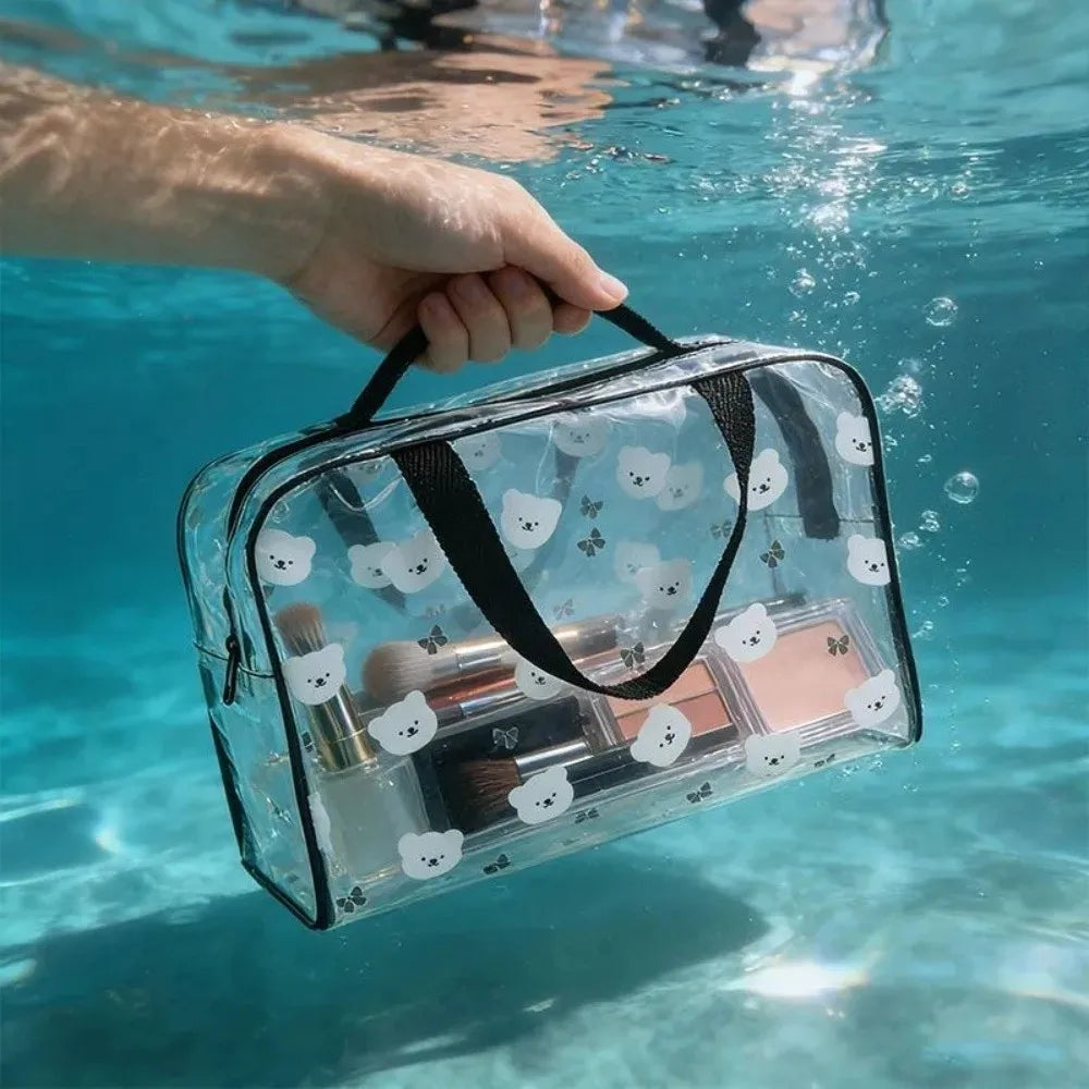 Portable Large Capacity PVC Waterproof Toiletry & Cosmetic Bag
