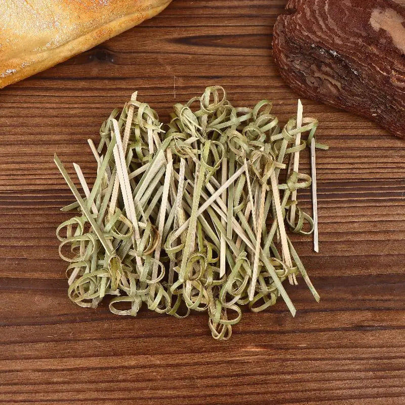 Bamboo Knot Skewers 100/200-Pack – BBQ & Cocktail Picks Bamboo Cocktail Skewers Nixie