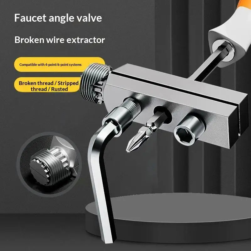 Heavy Duty Broken Screw Extractor – 1/2 & 3/4 Inch Pipes Screw Extractor Tool Nixie