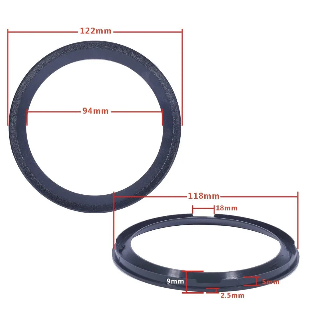 Speaker Trim Ring Bezel 3–8 Inch | Black Silver Gold ABS