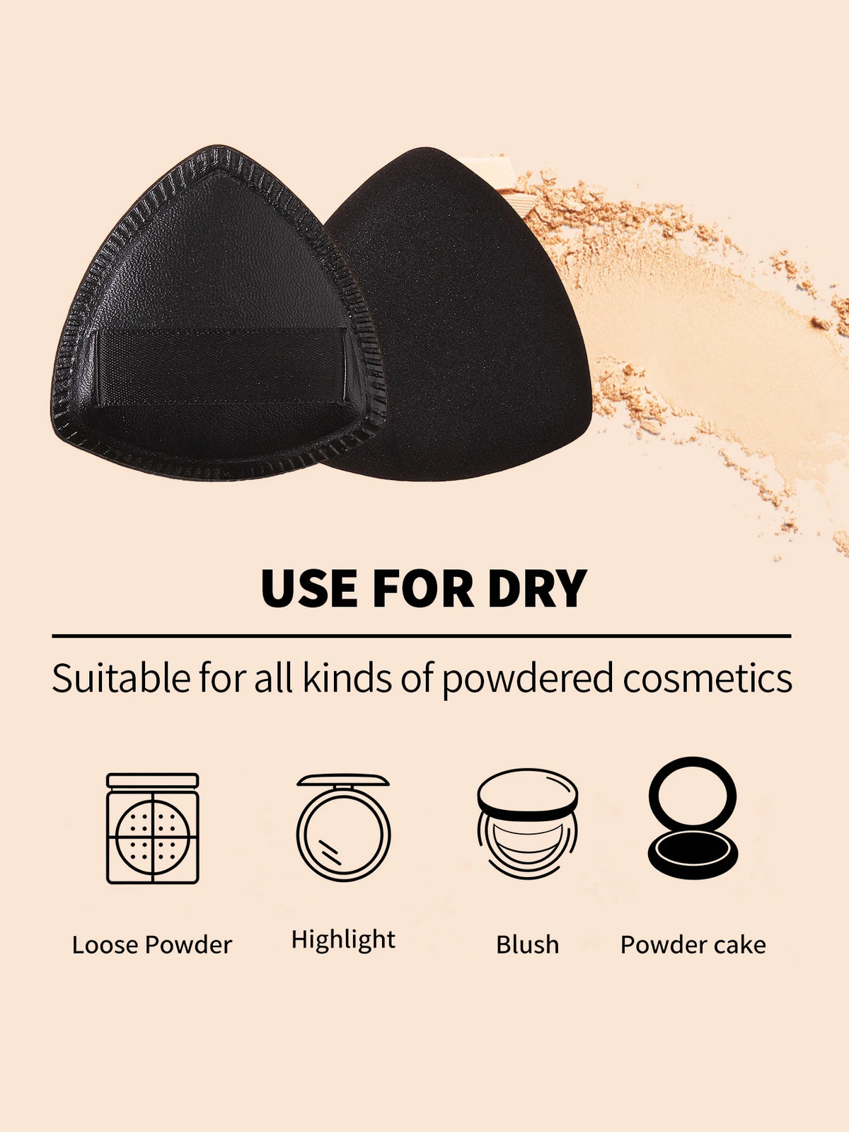3PCS Triangle Makeup Sponge Puff Set for Foundation & Powder Makeup Sponge Puff Nixie