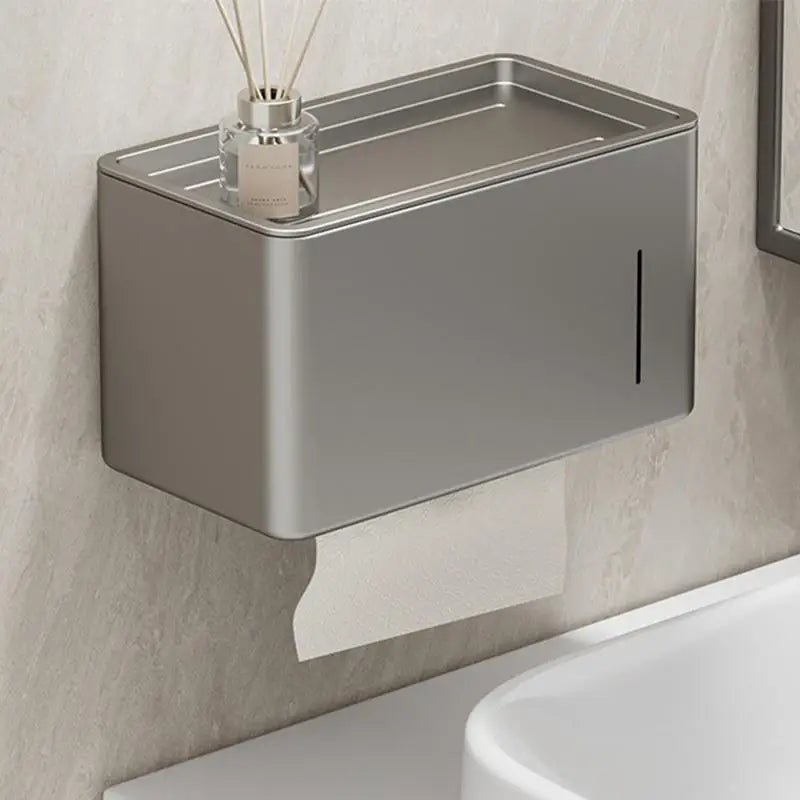 Wall-Mounted Toilet Paper Holder No-Drill Bathroom Dispenser Toilet Paper Holder Nixie A3