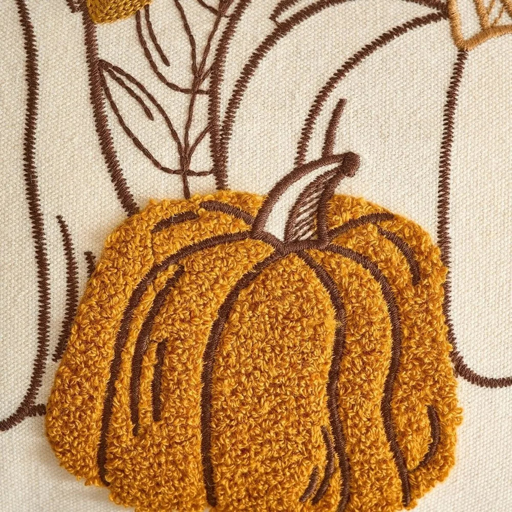 Pumpkin Tufted Throw Pillow Cover | Autumn Fall Cushion Décor Throw Pillow Cover Nixie