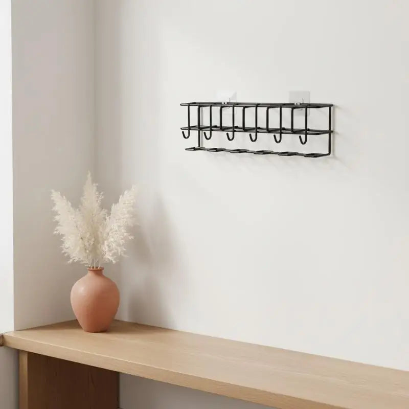 Wall-Mounted Umbrella Holder Rack – Indoor Storage Hooks
