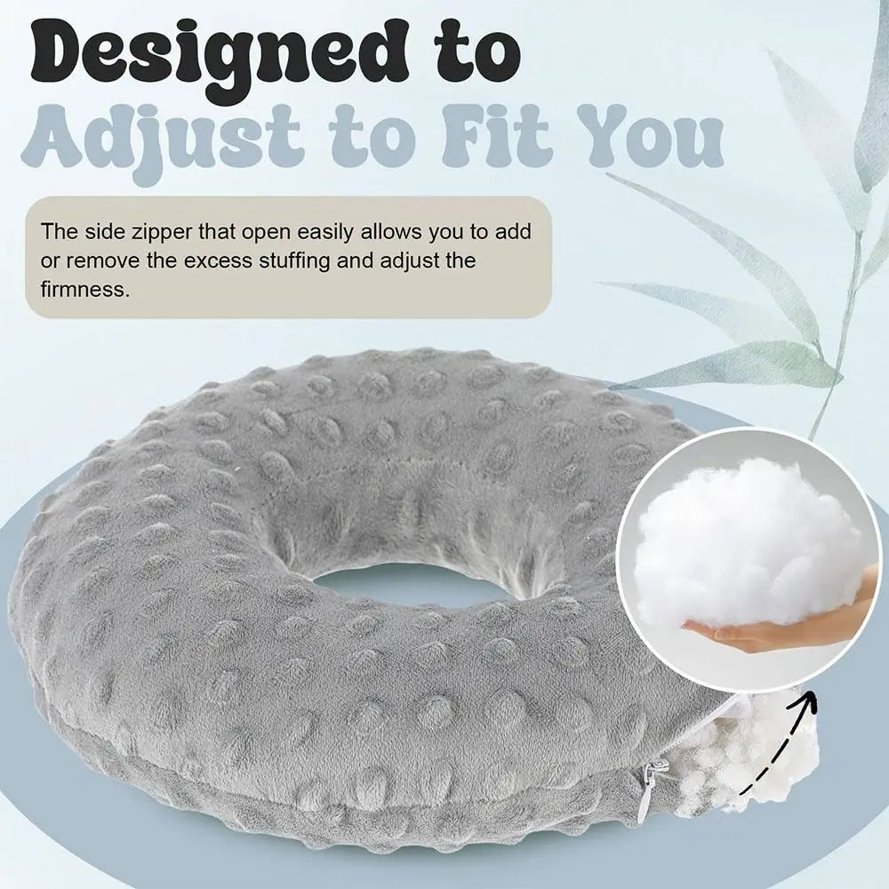 Cotton Ear Piercing Pillow with Ear Hole – Side Sleep Comfort Ear Piercing Pillow Nixie