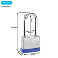 Heavy Duty Laminated Steel Padlock Set – Anti-Cut Security Lock