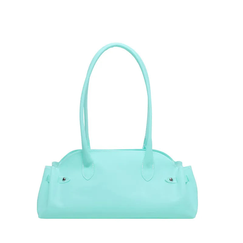 French Vintage Transparent Jelly Bag – Large Shoulder Tote Women's Shoulder Bag Nixie