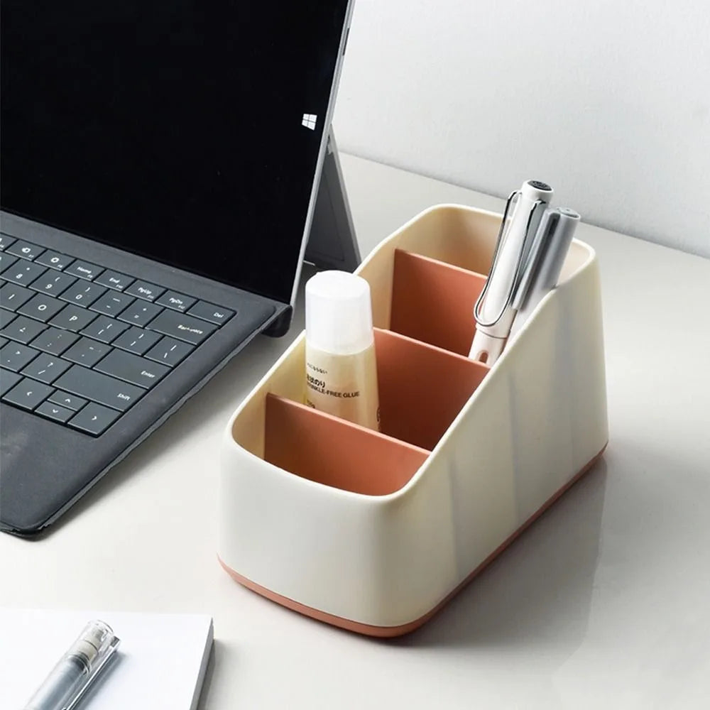 4-Slot Remote Control Holder & Desk Organizer | Non-Slip Base Desk Organizer Nixie