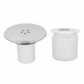 Round Shower Drain Cover 4.53" Plastic Hair Strainer – White Shower Drain Cover Nixie WHITE
