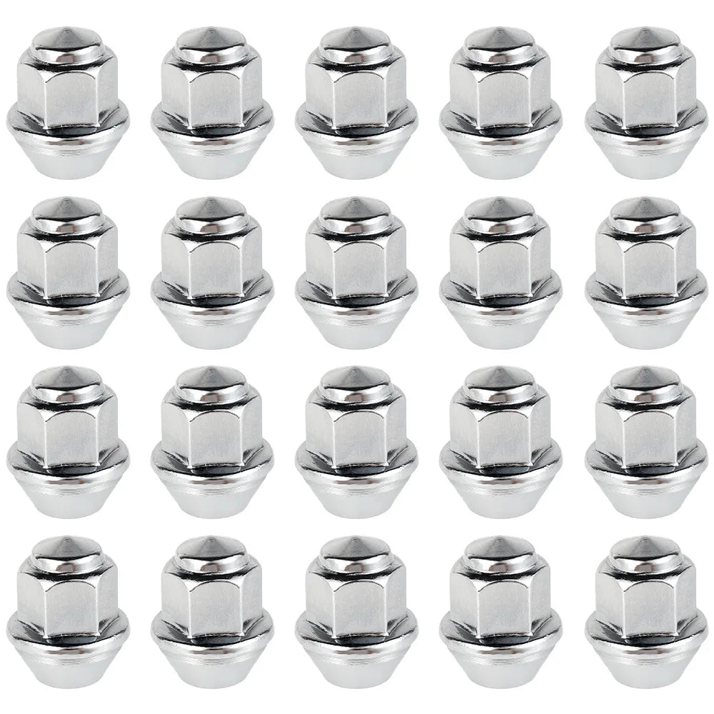 20Pcs M12x1.5 Ford Wheel Nuts 19mm Hex 60° Taper OEM 1678260 Wheel Lug Nuts Nixie 20pcs