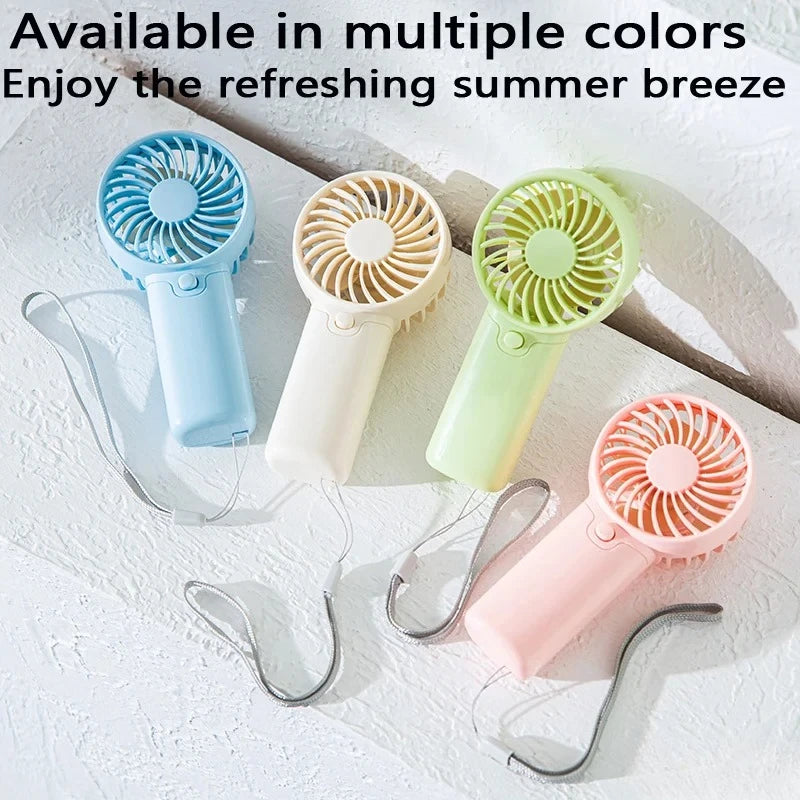 Handheld Mini Fan with Wristband – Portable Desktop Fan Handheld Mini Fan Nixie
