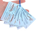 Waterproof Fishing Knot Guide Card Set with Carabiner Clip Fishing Knot Guide Nixie A