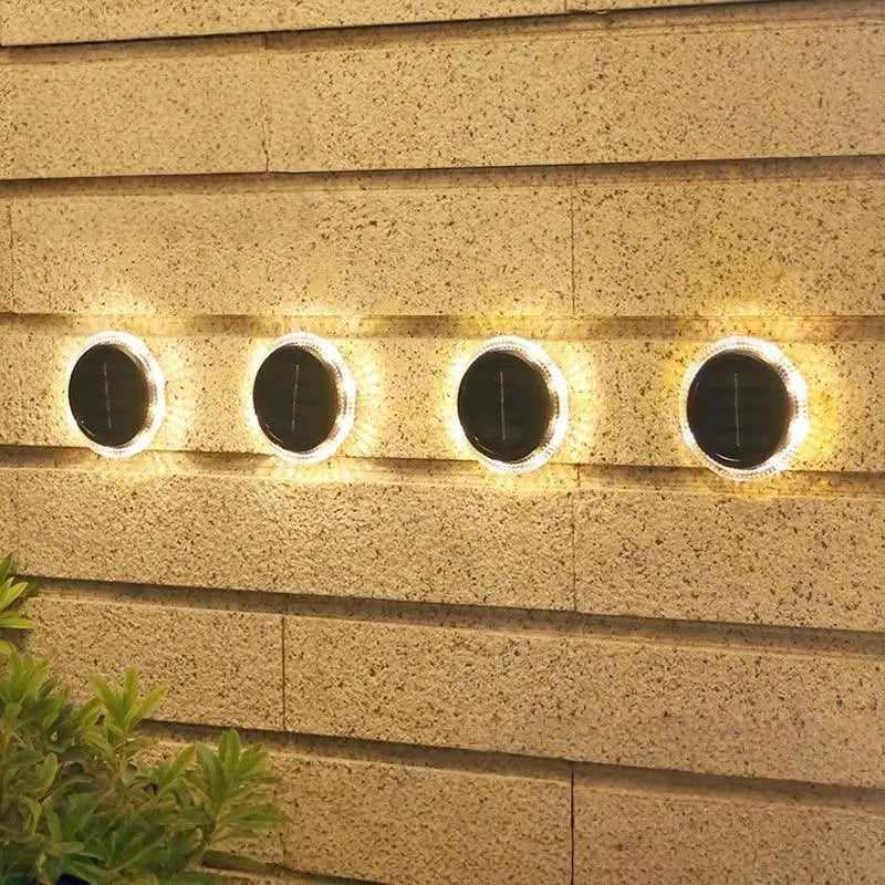 Solar Ground Light 8 LED Warm White IP65 Waterproof Garden Lamp Solar Garden Light Nixie
