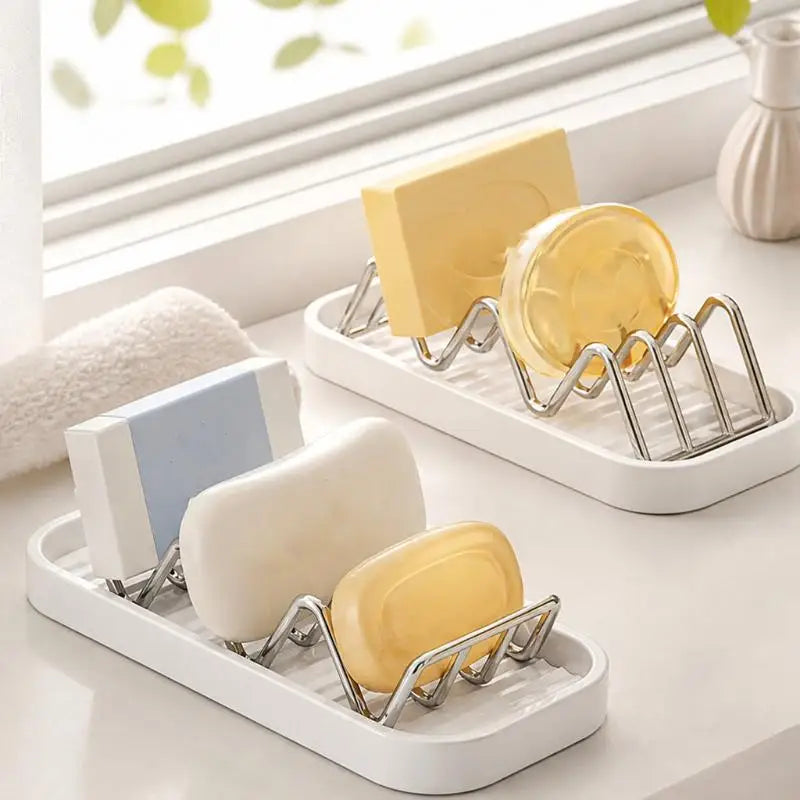 Self-Draining Soap Holder – Rustproof Stainless Steel, No Drill Soap Dish Holder Nixie