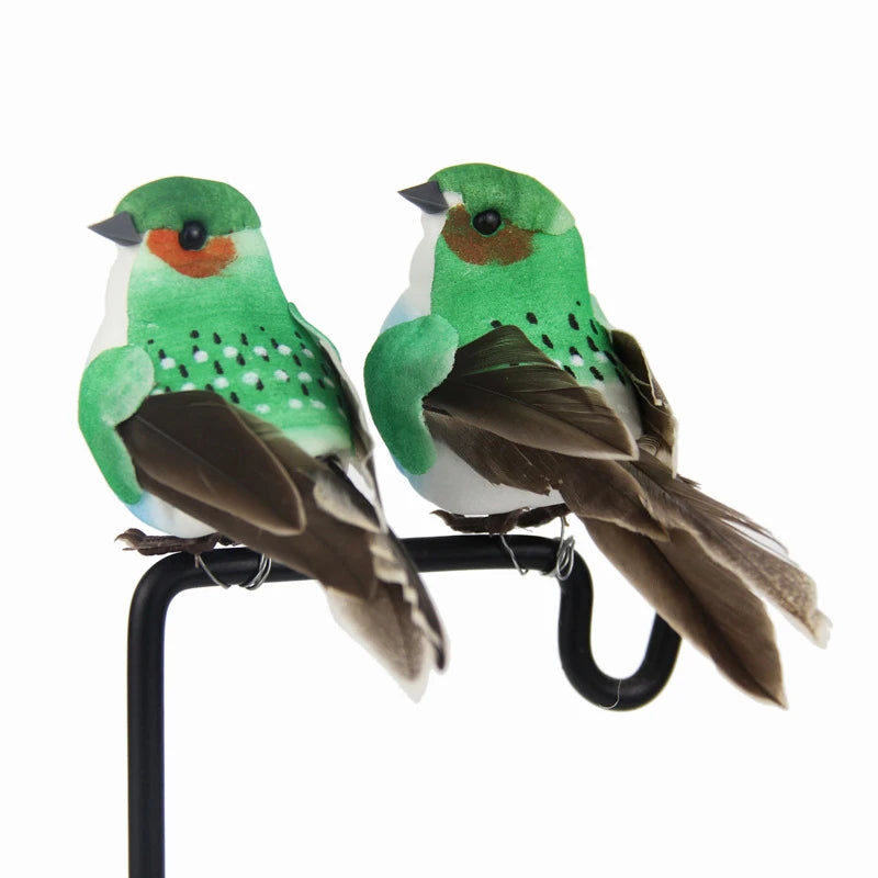 Realistic Feathered Bird Figurine for Garden & Craft Décor Bird Figurine Décor Nixie