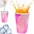 Wine Freeze Cooling Cup 330ml – Silicone & Stainless Steel Freezer Cooling Cup Nixie Camouflage red