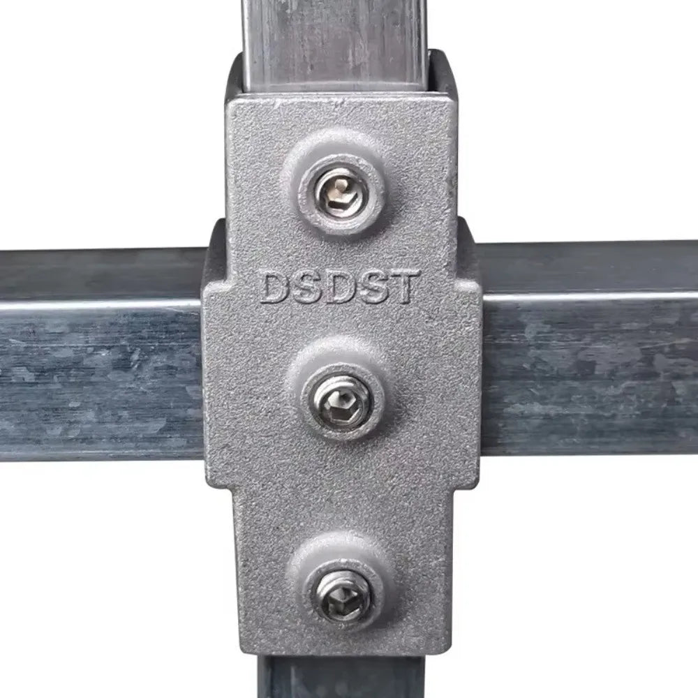 Aluminum Alloy Three-Way Square Tube Connector Pipe Clamp Pipe Fitting Connector Nixie