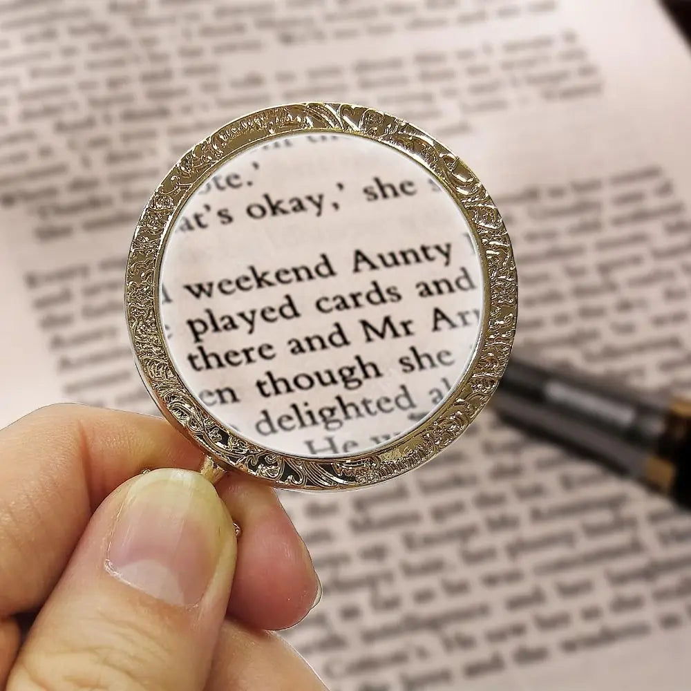 10X Magnifying Glass Necklace | Vintage Pendant 40mm Lens Magnifier Pendant Necklace Nixie