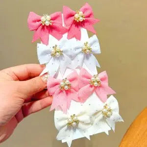 Princess Crown Hair Ties Set – Scrunchies & Clips for Girls Girls Hair Accessory Set Nixie B-8PCS