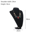 Velvet Jewelry Display Stand Necklace Bust Holder Organizer Rack Jewelry Display Stand Nixie 36x24cm
