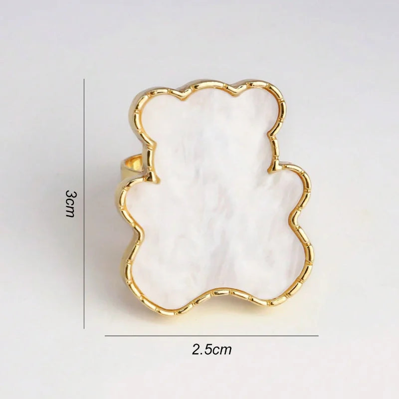 Resin Amber Butterfly Nail Art Palette Ring – Color Mixing Tool Nail Art Palette Nixie