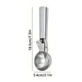 Stainless Steel Ice Cream & Fruit Ball Scoop – Dual-Purpose Ice Cream Scoop Nixie L