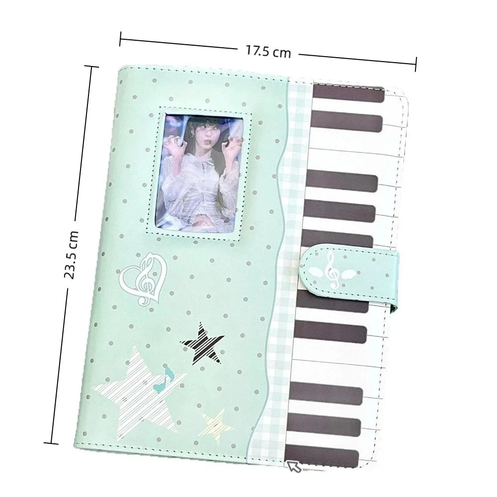 A5 Polka Dot PU Leather Loose Leaf Binder Notebook & Photocard Binder Notebook Nixie
