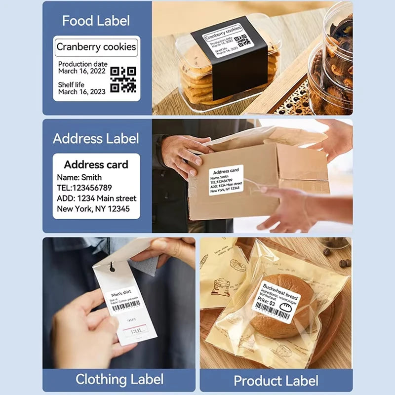 NIIMBOT Thermal Label Paper – Waterproof Self-Adhesive Stickers Thermal Label Paper Nixie