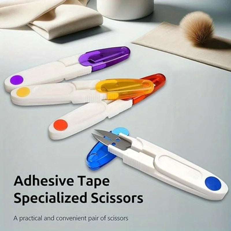 4-Piece Sewing Scissors Set with Safety Cover – Craft & Embroidery