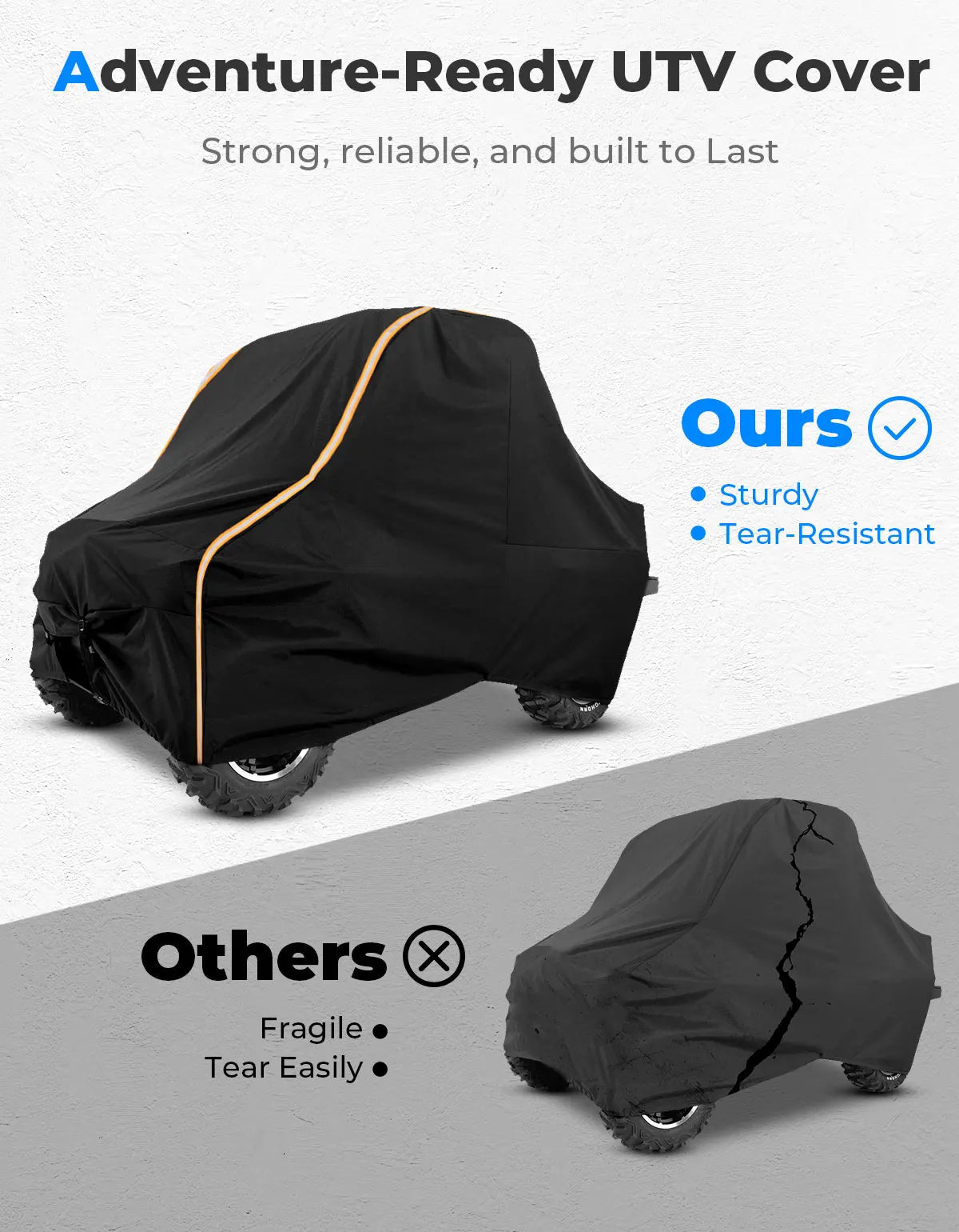 KEMIMOTO UTV Cover for Polaris Ranger RZR 900 1000 – Waterproof UTV Storage Cover Nixie
