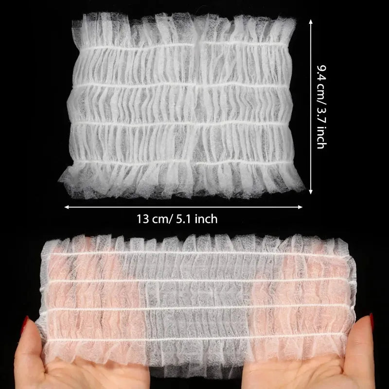 10Pcs Disposable Spa Headbands – Soft Non-Woven Fabric for Women Disposable Spa Headband Nixie