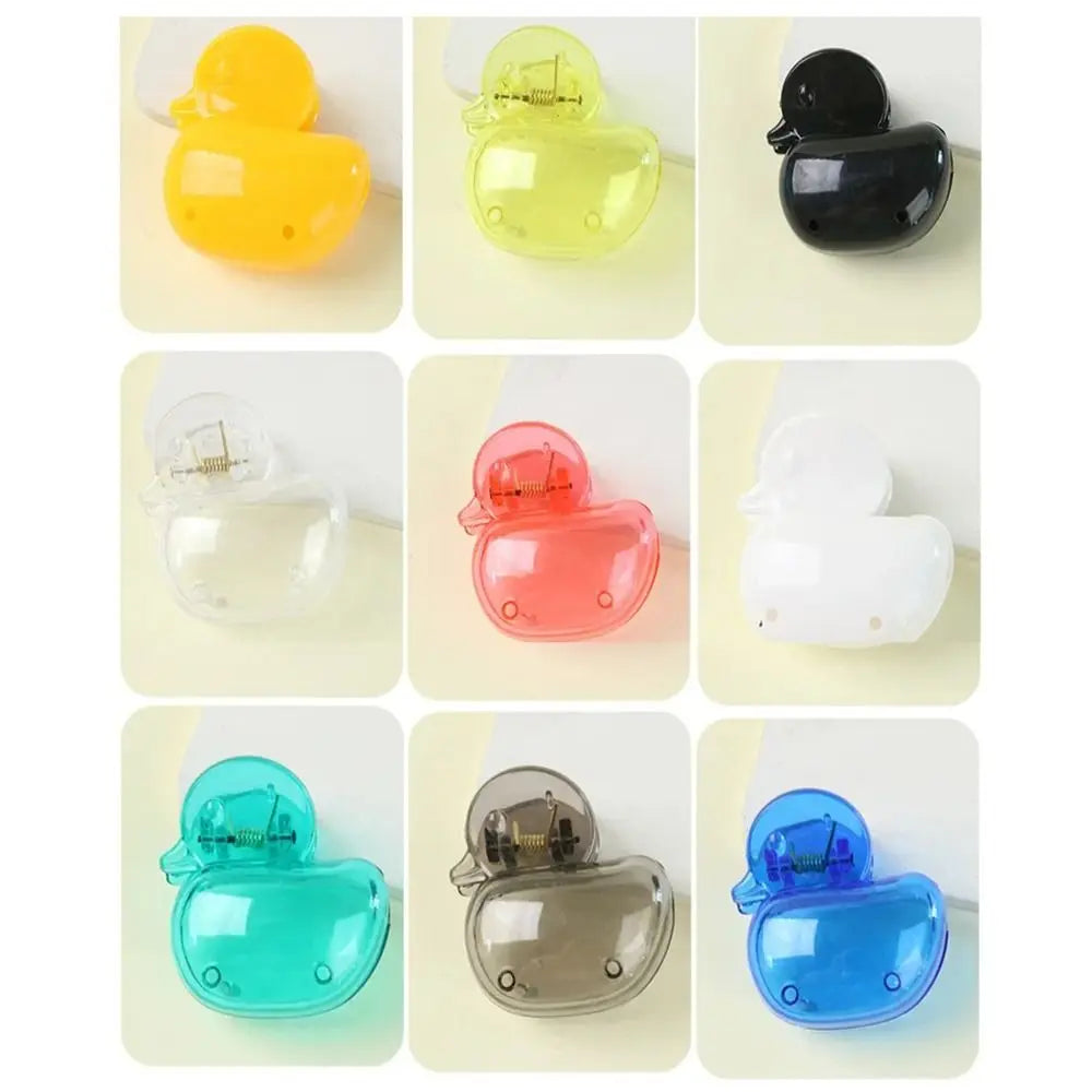 Duck Cartoon Toothbrush Head Cover – Plastic Clip Case