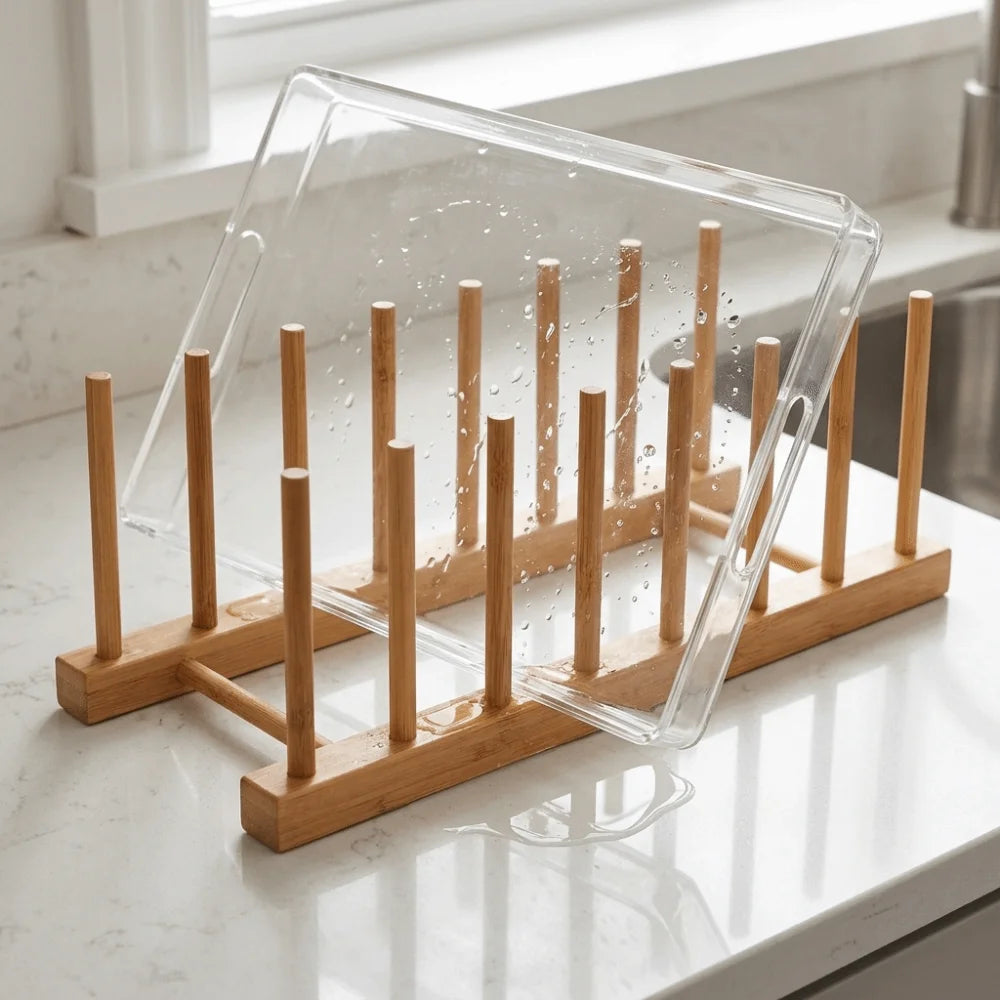 Bamboo Dish Drying Rack Multi-Layer Bowl & Plate Organizer Dish Drying Rack Nixie