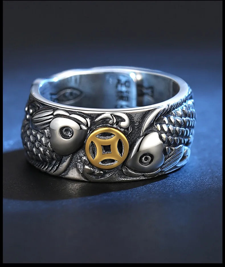 Vintage Punk Adjustable Ring – Eagle Tiger Snake Charm Fashion Ring Nixie 280